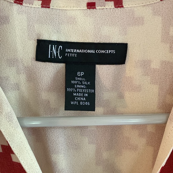 INC 6P Women’s herring bone fitted blouse - Picture 3 of 6